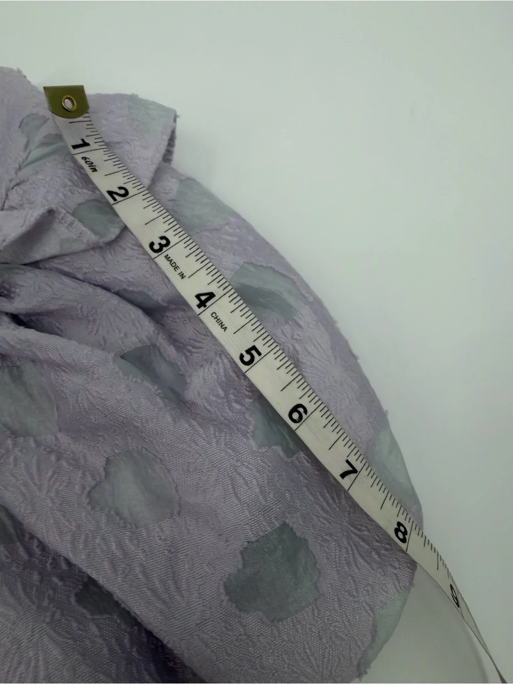 NWT Storia Lavender Floral Jacquard Puff Sleeve Babydoll Mini Dress Small